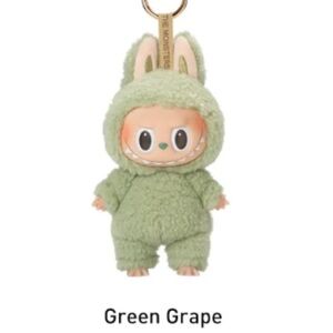 Lebubu Exciting Macaron Green Grape Monster Keychain